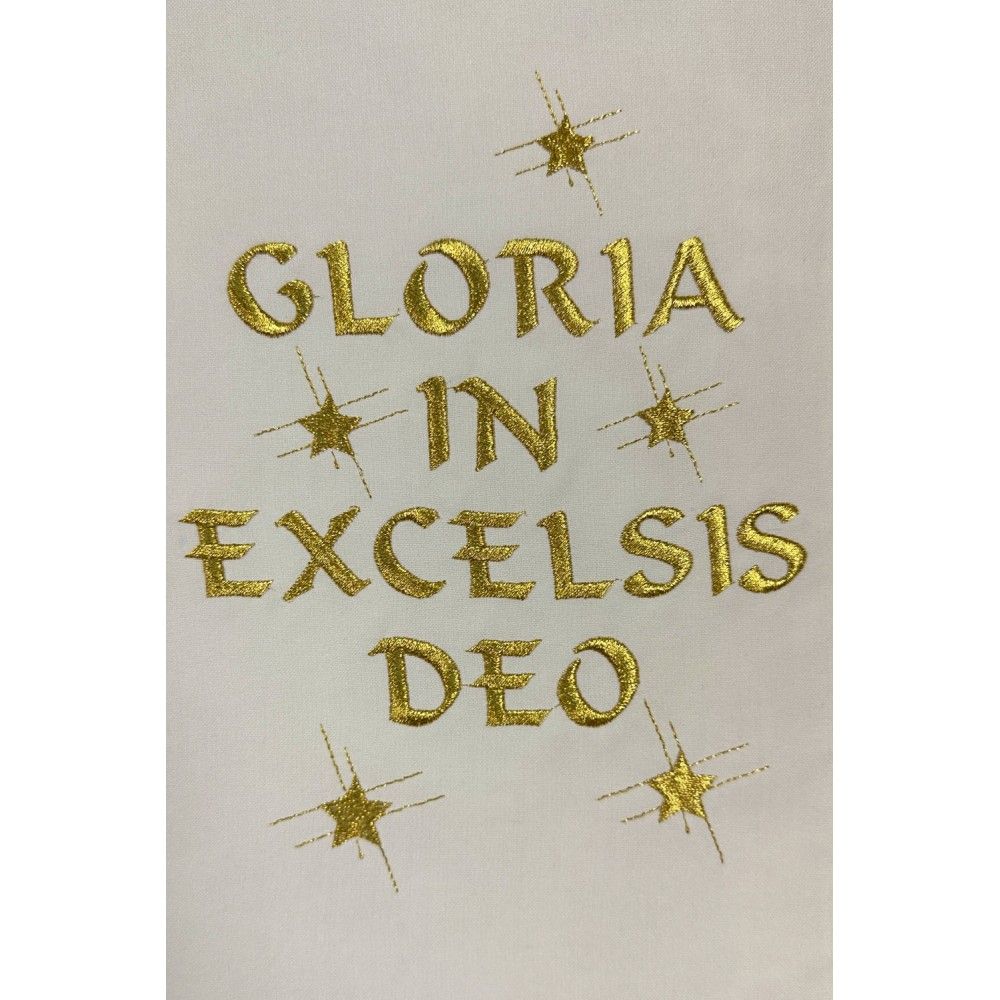 Ornat haftowany - Boże Narodzenie, tkanina rozeta (2) - zdjęcie 3 - Ornat haftowany - Boże Narodzenie, tkanina rozeta (2)