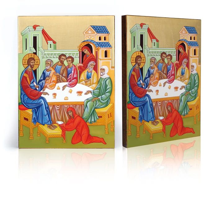 Ikona religijna Namaszczenie Jezusa w Betanii