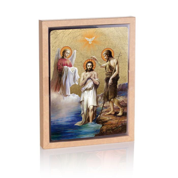 Ikona Święty Jan Chrzciciel i Jezus Chrystus - Chrzest Pański (2) - zdjęcie 2 - Ikona Święty Jan Chrzciciel i Jezus Chrystus - Chrzest Pański (2)