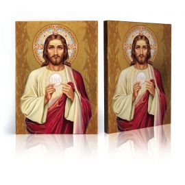 Ikona religijna Jezus Chrystus z Hostią (2) - Jezus Chrystus