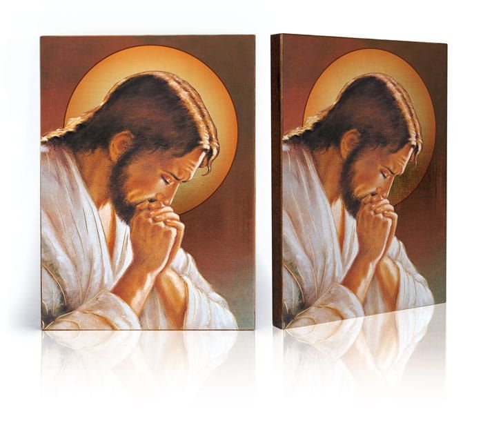 Ikona religijna Jezus Chrystus modlący się