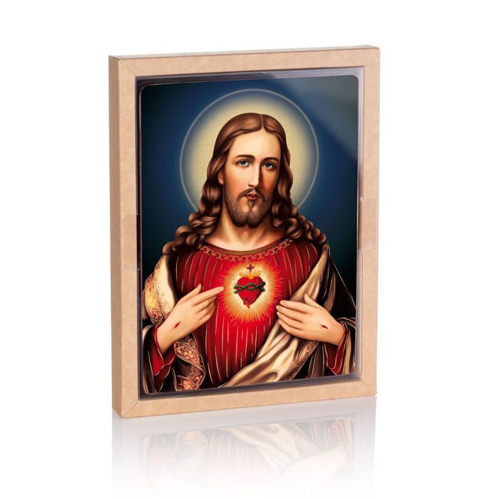 Ikona religijna Serce Jezusa Chrystusa (2) - zdjęcie 2 - Ikona religijna Serce Jezusa Chrystusa (2)