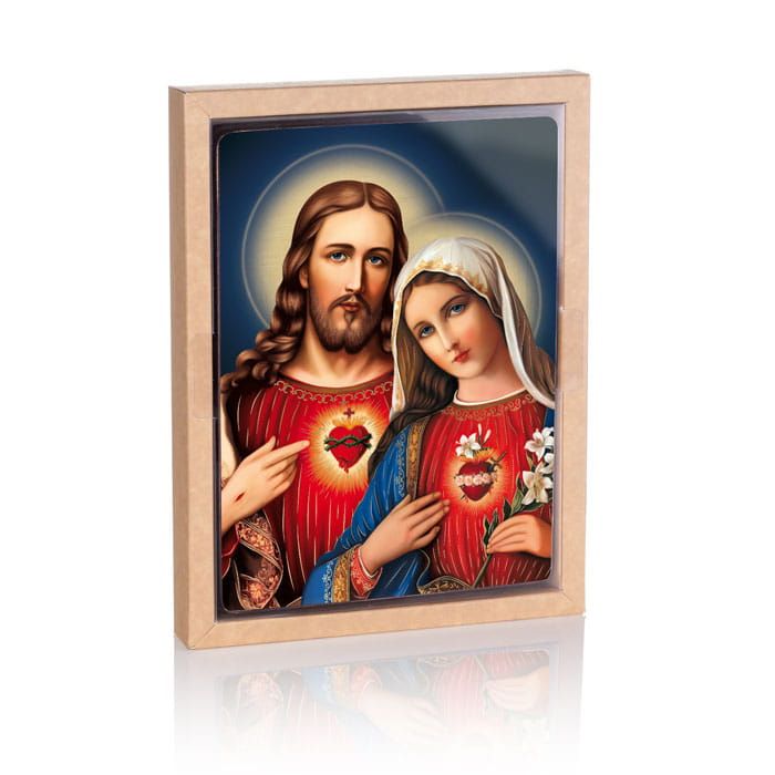 Ikona religijna Serce Maryi i Serce Jezusa (2) - zdjęcie 2 - Ikona religijna Serce Maryi i Serce Jezusa (2)