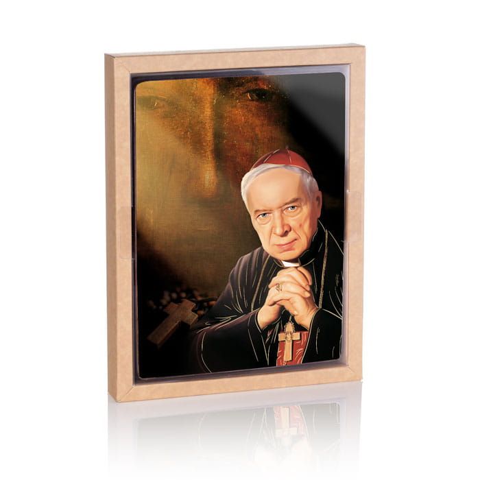 Ikona religijna Błogosławiony Kardynał Wyszyński i MB Częstochowska - zdjęcie 2 - Ikona religijna Błogosławiony Kardynał Wyszyński i MB Częstochowska