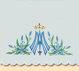 Obrus ołtarzowy haft maryjny (AS233)