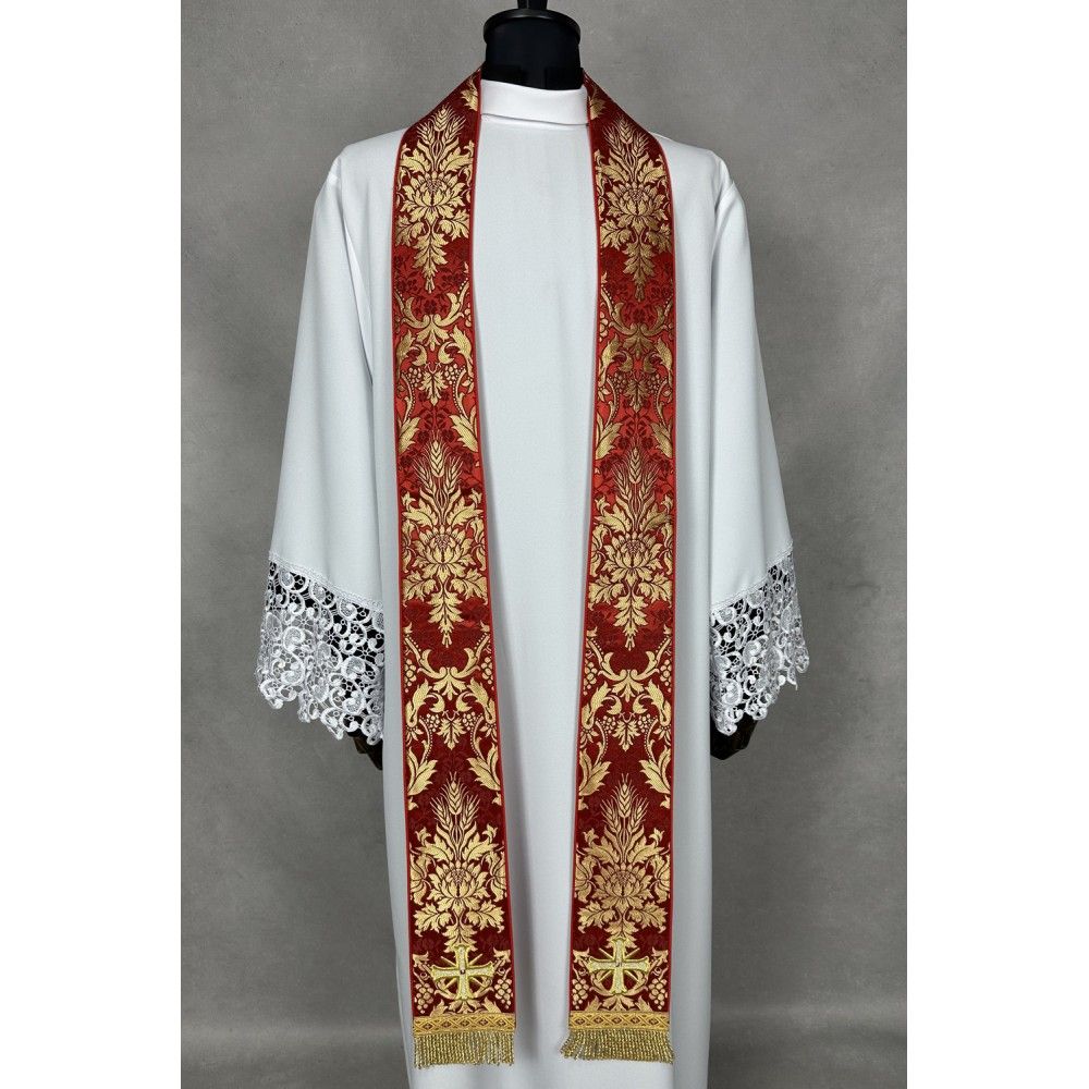 Ornat semi gotycki DUCH ŚWIĘTY + stuła, bursa, manipularz, welon na kielich (10K) - zdjęcie 3 - Ornat semi gotycki DUCH ŚWIĘTY + stuła, bursa, manipularz, welon na kielich (10K)