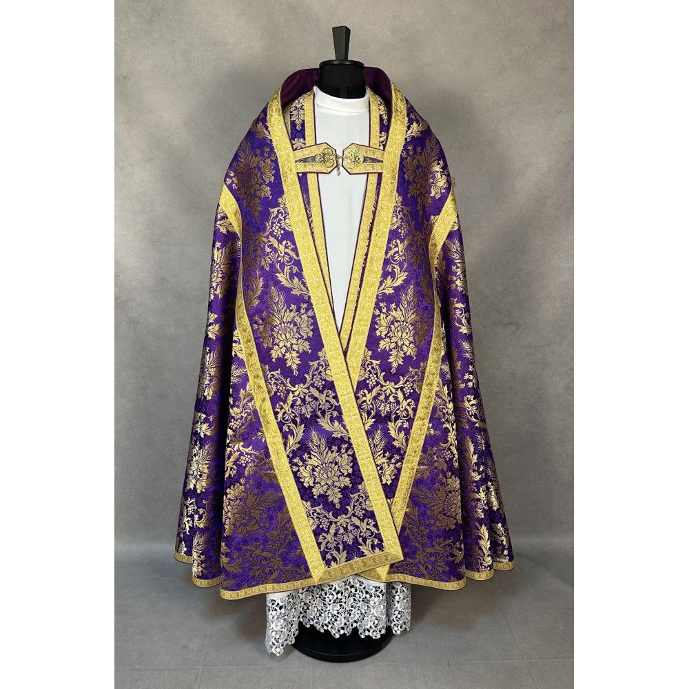 Zestaw kapa rzymska + welon liturgiczny (14K) - zdjęcie 2 - Zestaw kapa rzymska + welon liturgiczny (14K)