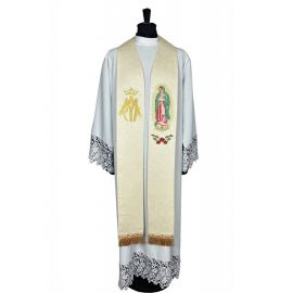 Stuła haftowana Matka Boska z Guadalupe (17K)