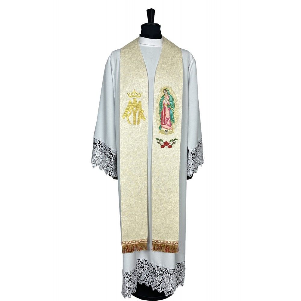 Stuła haftowana Matka Boska z Guadalupe (17K)