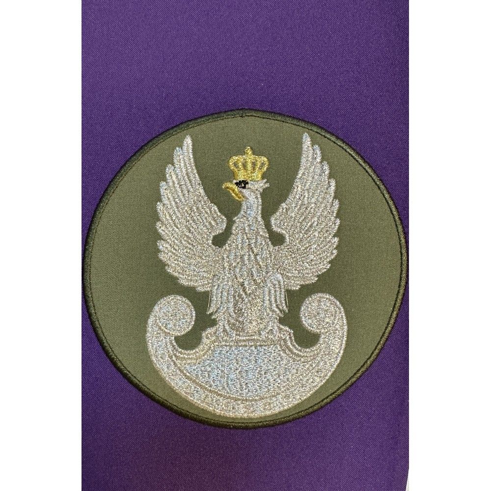 Stuła dwustronna haftowana Wojsko Polskie (23K) - zdjęcie 5 - Stuła dwustronna haftowana Wojsko Polskie (23K)