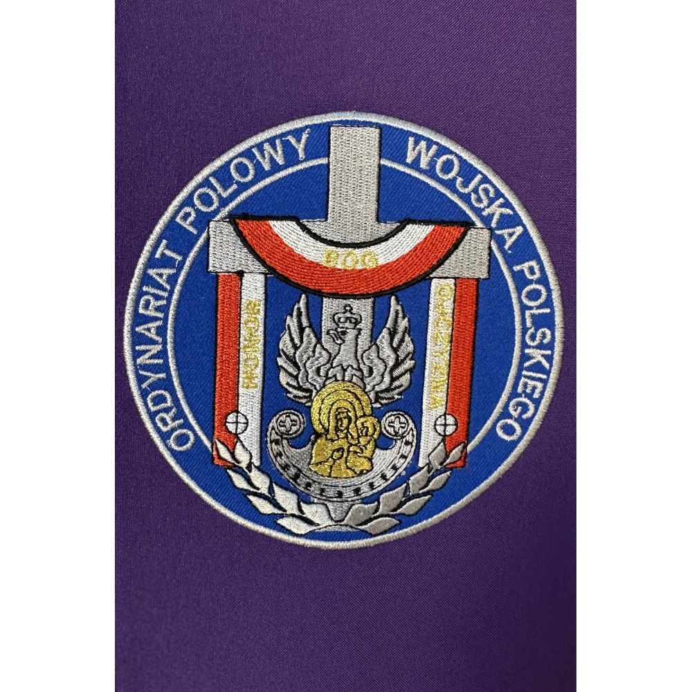 Stuła dwustronna haftowana Wojsko Polskie (23K) - zdjęcie 6 - Stuła dwustronna haftowana Wojsko Polskie (23K)