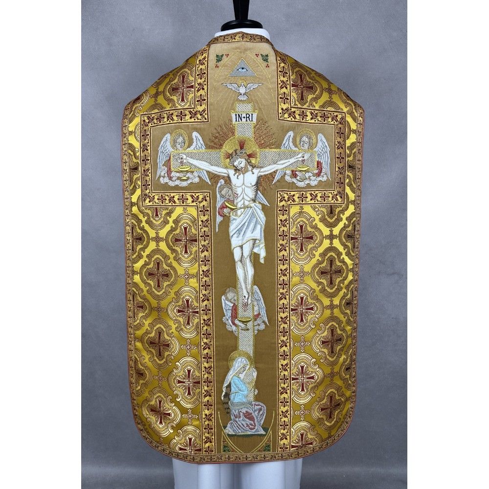 Ornat rzymski + Stuła, Manipularz, Bursa i Welon na kielich (27K) - zdjęcie 5 - Ornat rzymski + Stuła, Manipularz, Bursa i Welon na kielich (27K)