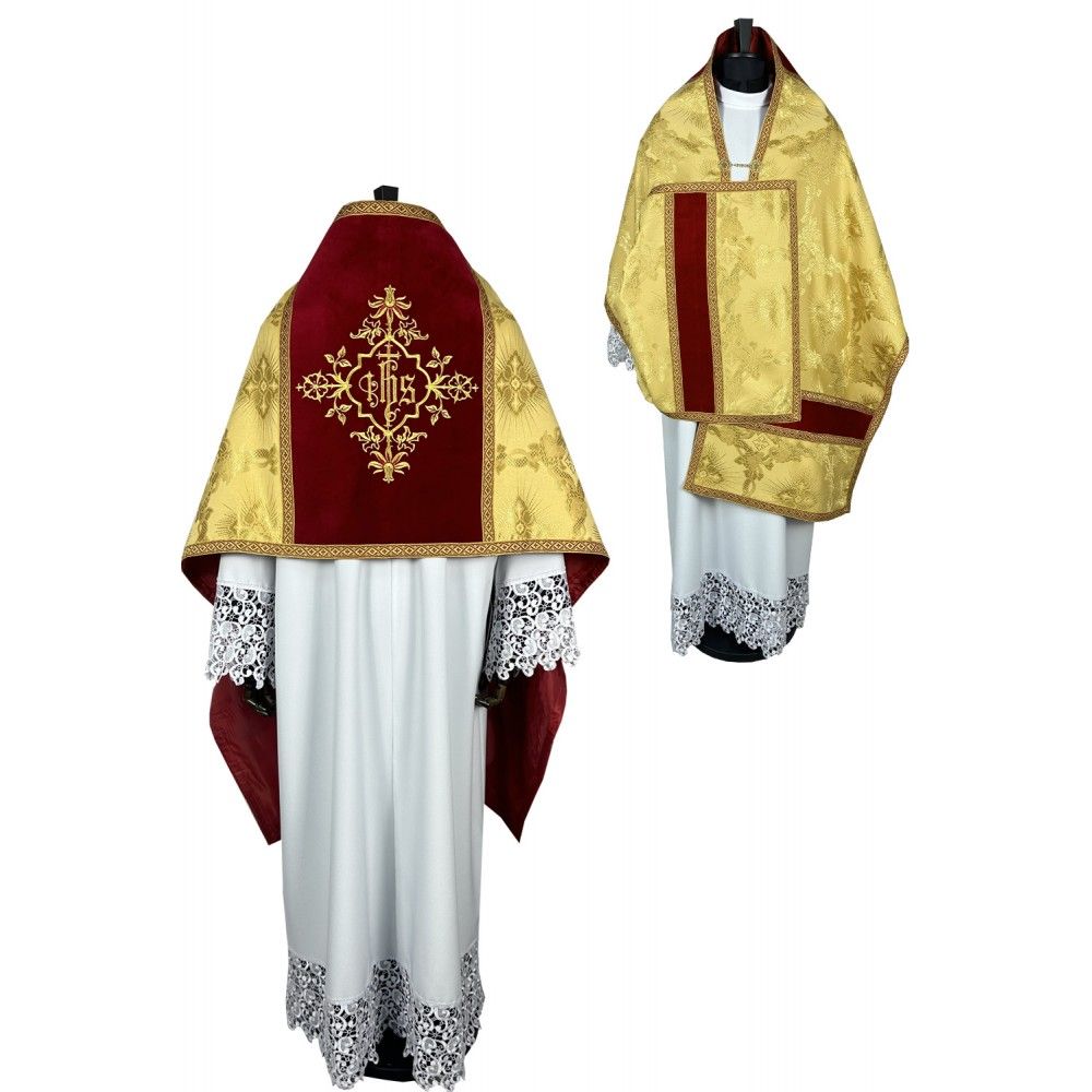 Welon liturgiczny, złoty, tkanina żakard (28K)