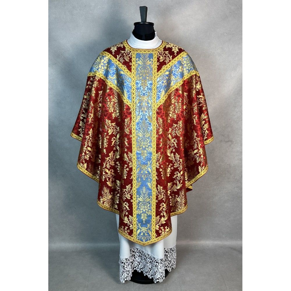 Ornat semi gotycki + stuła, bursa, manipularz, welon na kielich (37K)