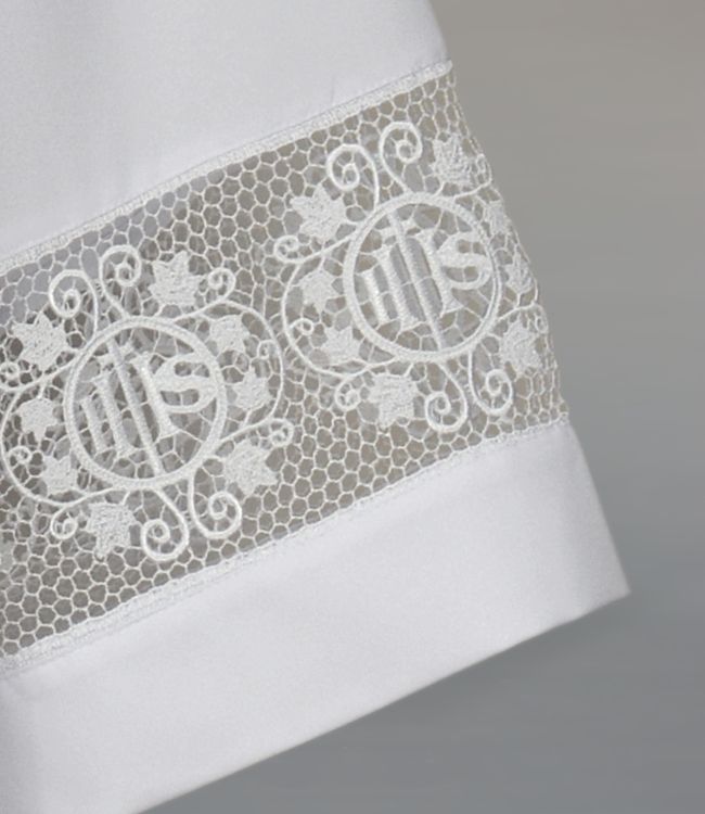 Komża kapłańska, biała, bawełniana wstawka (13) - zdjęcie 2 - Komża kapłańska, biała, bawełniana wstawka (13)