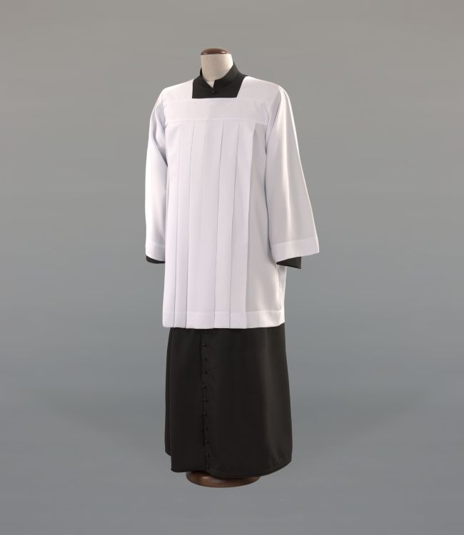 Komża kapłańska  o splocie tropiku- 3 tkaniny do wyboru (A38)