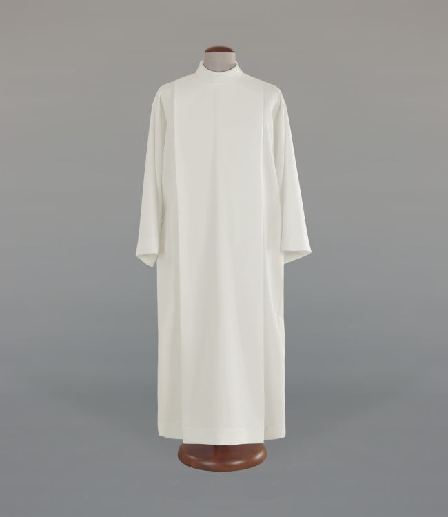 Alba kapłańska ecru, krój rzymski- 2 tkaniny do wyboru (A41)