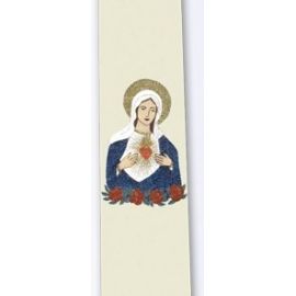 Stuła z wizerunkiem Serce Maryi + emblemat Maryjny - zdjęcie 3 - Stuła z wizerunkiem Serce Maryi