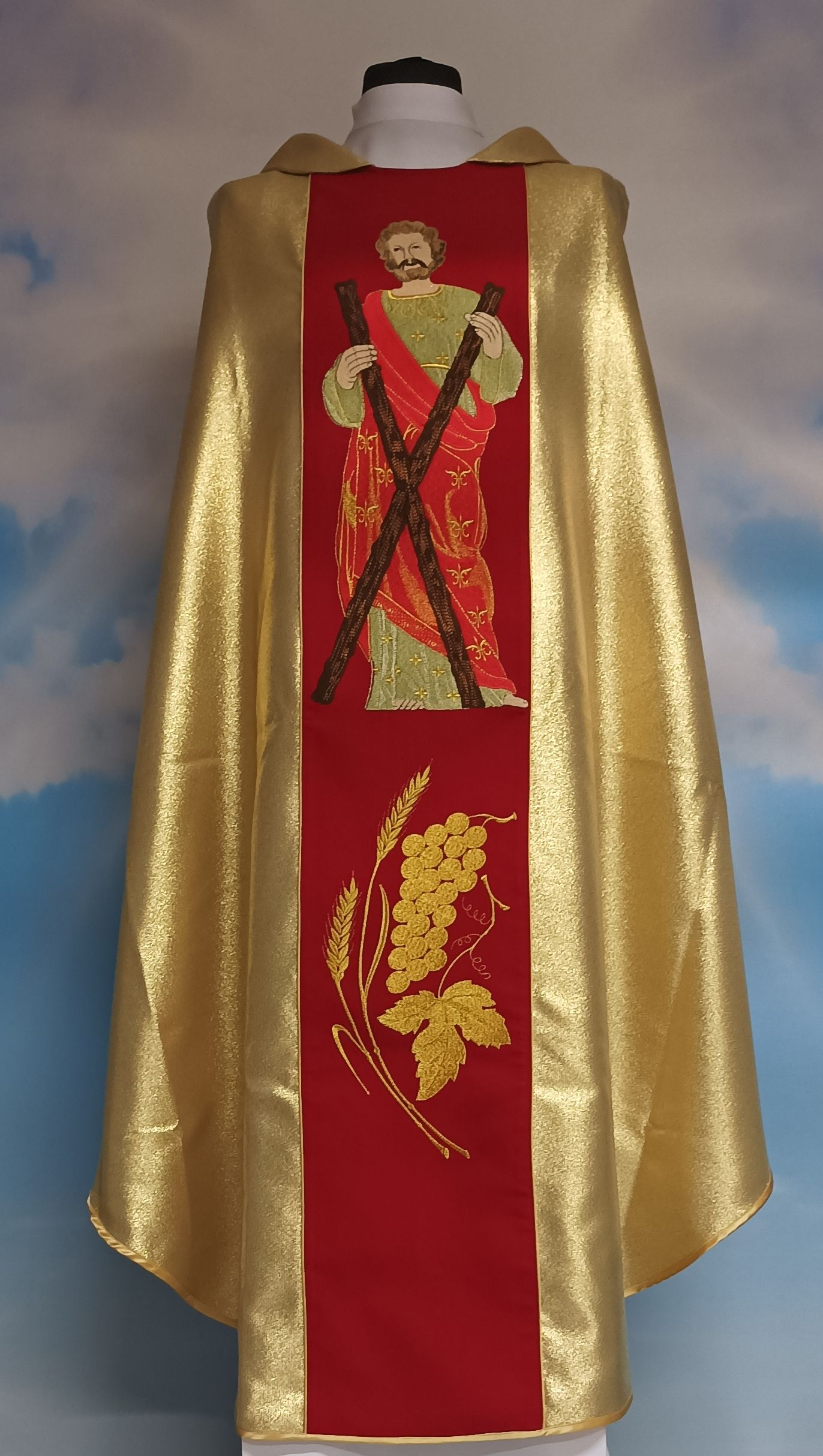Ornat z wizerunkiem św. Andrzeja Apostoła - zdjęcie 2 - Ornat z wizerunkiem św. Andrzeja Apostoła
