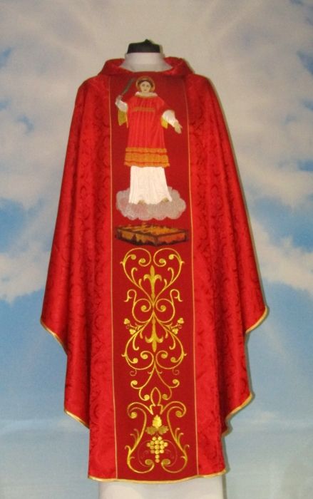 Ornat z wizerunkiem Św. Wawrzyniec - zdjęcie 3 - Ornat z wizerunkiem Św. Wawrzyniec