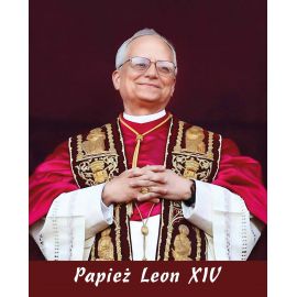 Papież Leon XIV - Obraz 20 x 25 cm - nowy papież, Ojciec Święty Prevost
