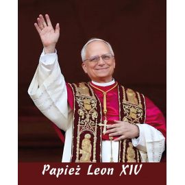 Papież Leon XIV - Obraz 20 x 25 cm - nowy papież, Ojciec Święty Prevost