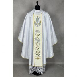 Ornat gotycki haftowany, motyw maryjny (20K) - zdjęcie 3 - Ornat gotycki haftowany, motyw maryjny (20K)