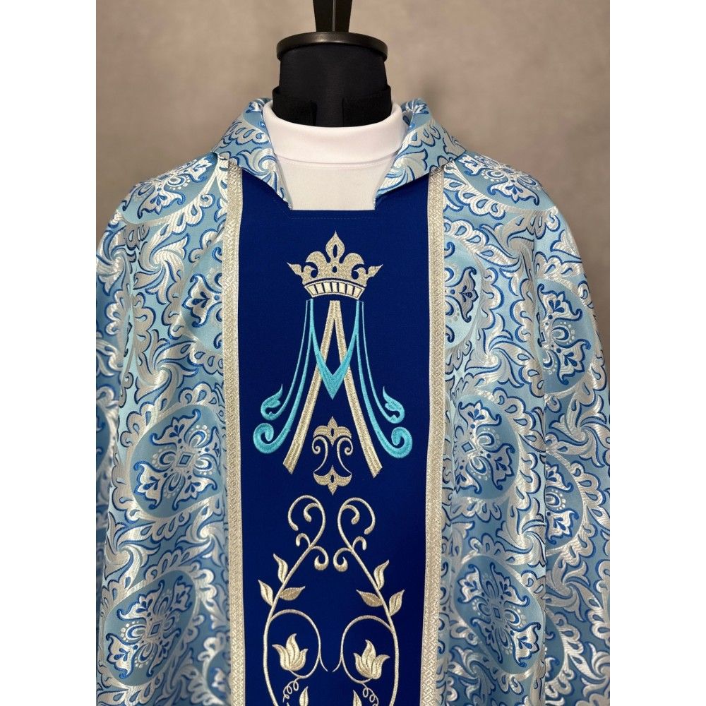 Ornat gotycki haftowany, motyw maryjny (43K) - zdjęcie 2 - Ornat gotycki haftowany, motyw maryjny (43K)