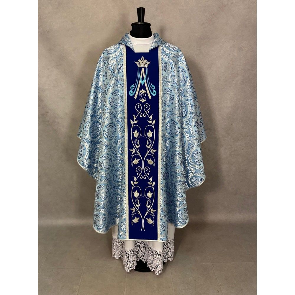 Ornat gotycki haftowany, motyw maryjny (43K) - zdjęcie 3 - Ornat gotycki haftowany, motyw maryjny (43K)