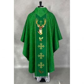 Ornat gotycki haftowany św. Hubert (44K) - zdjęcie 4 - Ornat gotycki haftowany św. Hubert (44K)
