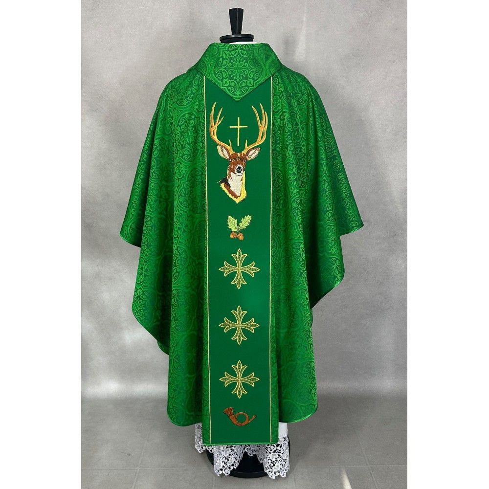 Ornat gotycki haftowany św. Hubert (44K) - zdjęcie 4 - Ornat gotycki haftowany św. Hubert (44K)