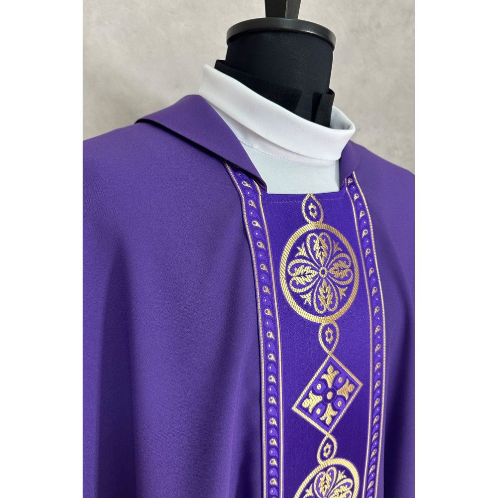 Zestaw ornatów, pasy tkane - 4 kolory (50K) - zdjęcie 5 - Zestaw ornatów, pasy tkane - 4 kolory (50K)