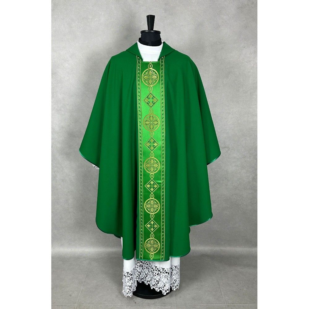 Zestaw ornatów, pasy tkane - 4 kolory (50K) - zdjęcie 3 - Zestaw ornatów, pasy tkane - 4 kolory (50K)