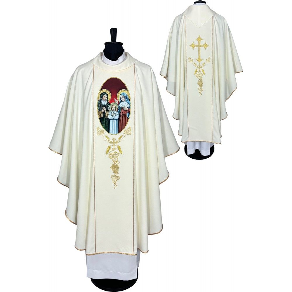 Ornat gotycki nadruk Święta Anna i Joachim (53K)