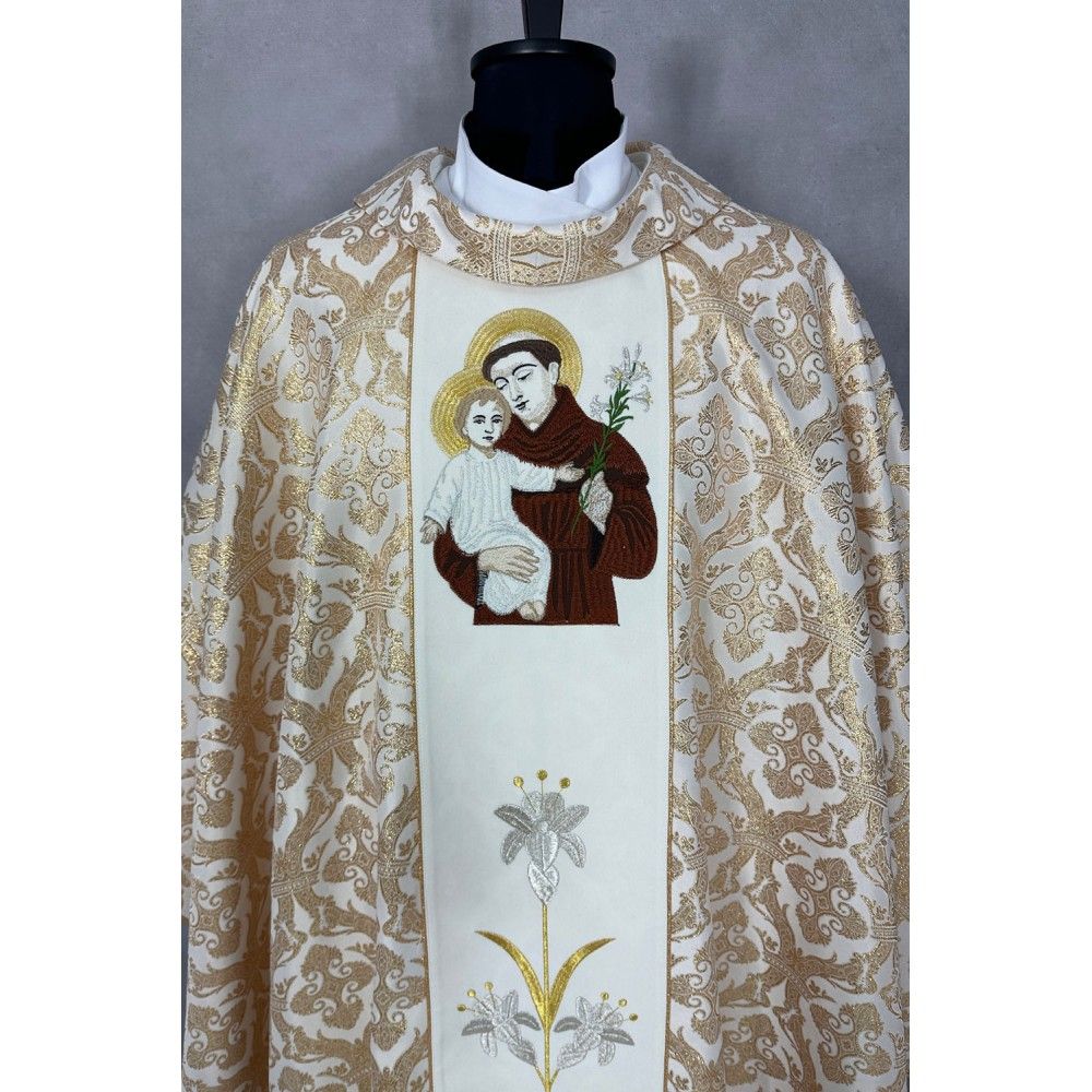 Ornat gotycki haftowany Święty Antoni (56K) - zdjęcie 3 - Ornat gotycki haftowany Święty Antoni (56K)