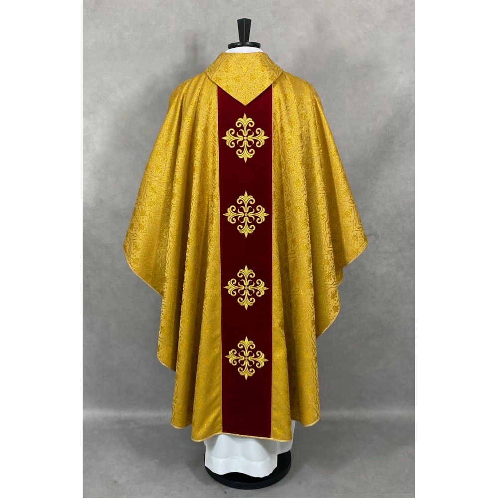 Ornat gotycki haftowany, złoty, pas aksamit (57K) - zdjęcie 4 - Ornat gotycki haftowany, złoty, pas aksamit (57K)