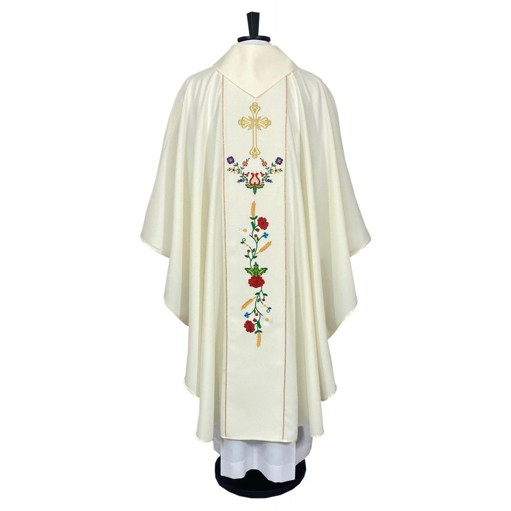 Ornat gotycki haftowany - Haft Kociewski (66K) - zdjęcie 5 - Ornat gotycki haftowany - Haft Kociewski (66K)