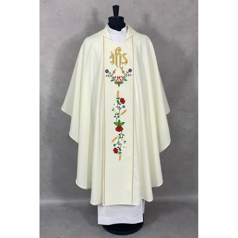 Ornat gotycki haftowany - Haft Kociewski (66K) - zdjęcie 2 - Ornat gotycki haftowany - Haft Kociewski (66K)