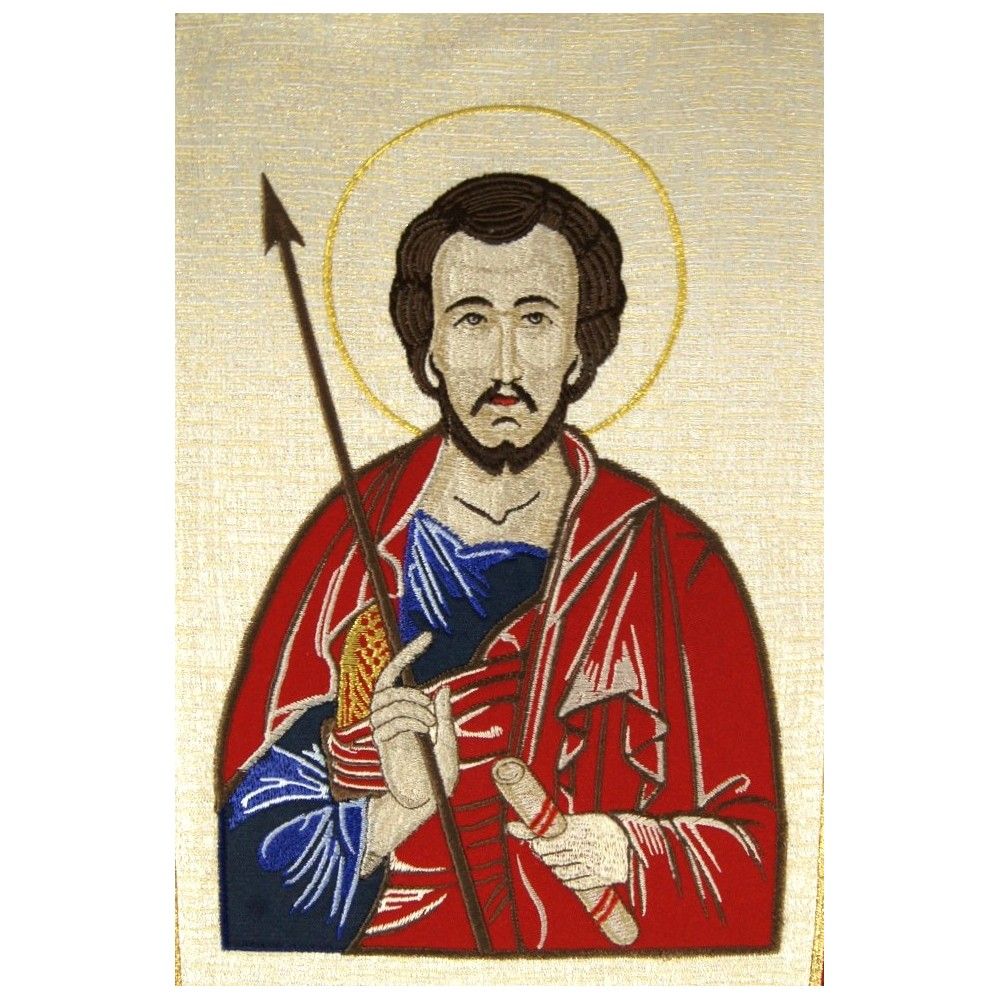 Ornat gotycki haftowany - Święty Tomasz (86K) - zdjęcie 2 - Ornat gotycki haftowany - Święty Tomasz (86K)