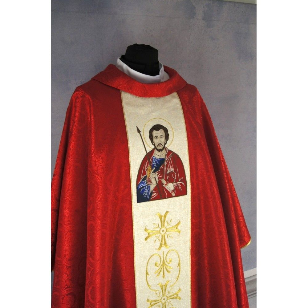 Ornat gotycki haftowany - Święty Tomasz (86K) - zdjęcie 3 - Ornat gotycki haftowany - Święty Tomasz (86K)