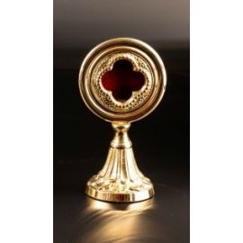 Relikwiarz mosiężny, pozłacany - 15 cm (30)