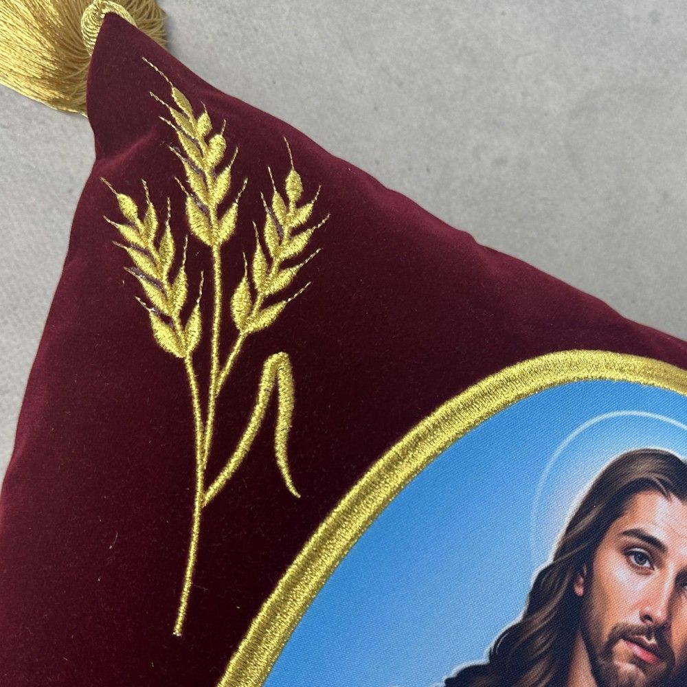 Poduszka procesyjna Serce Pana Jezusa - nadruk (1K) - zdjęcie 2 - Poduszka procesyjna Serce Pana Jezusa - nadruk (1K)