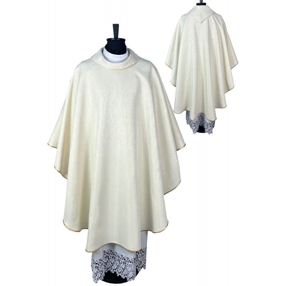 Ornat gotycki golf bez haftu, nić metalizowana (166K)