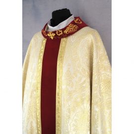 Ornat gotycki złoty, haftowany, pas aksamit (176K) - zdjęcie 2 - Ornat gotycki złoty, haftowany, pas aksamit (176K)