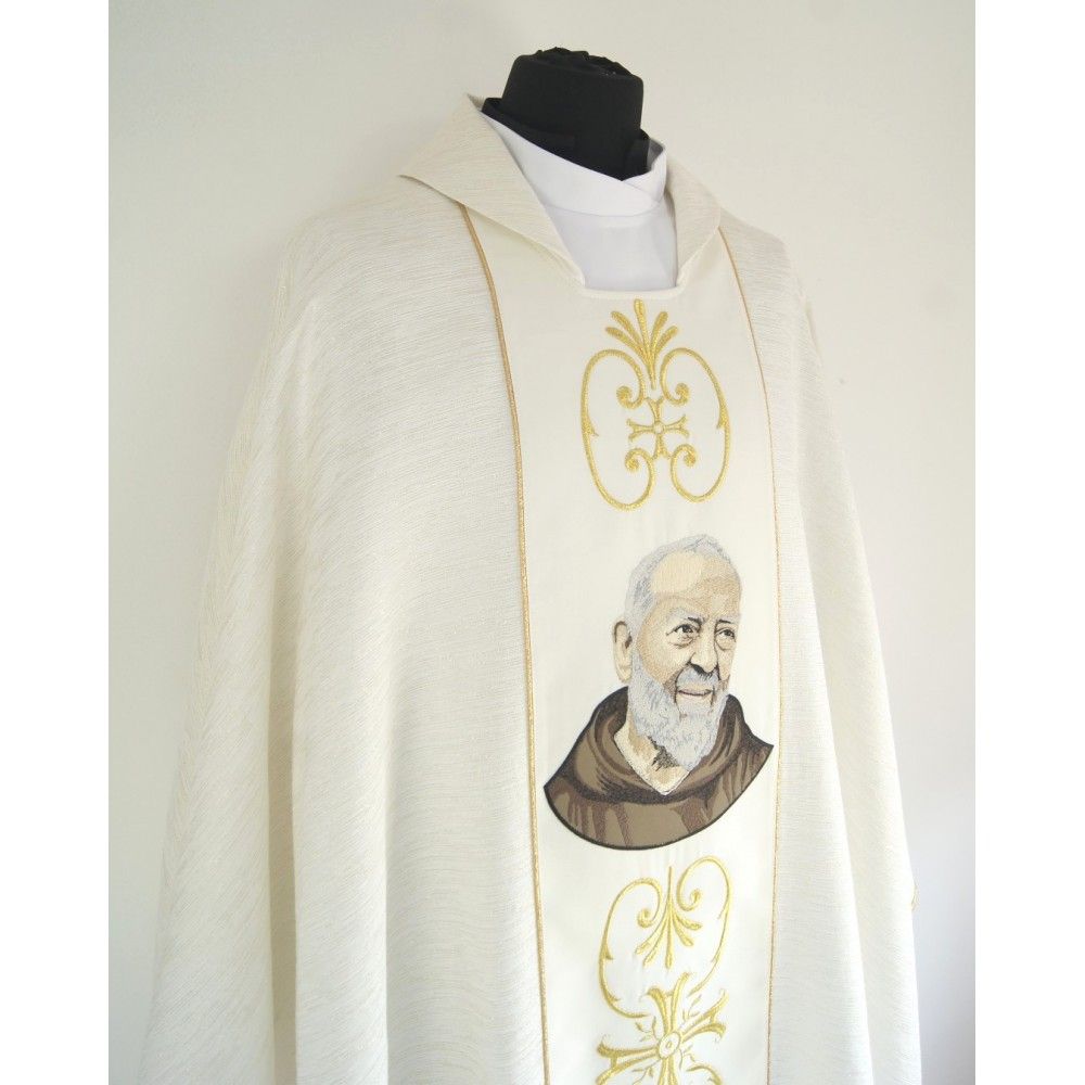 Ornat haftowany św. Ojciec Pio - zdjęcie 2 - Ornat haftowany św. Ojciec Pio