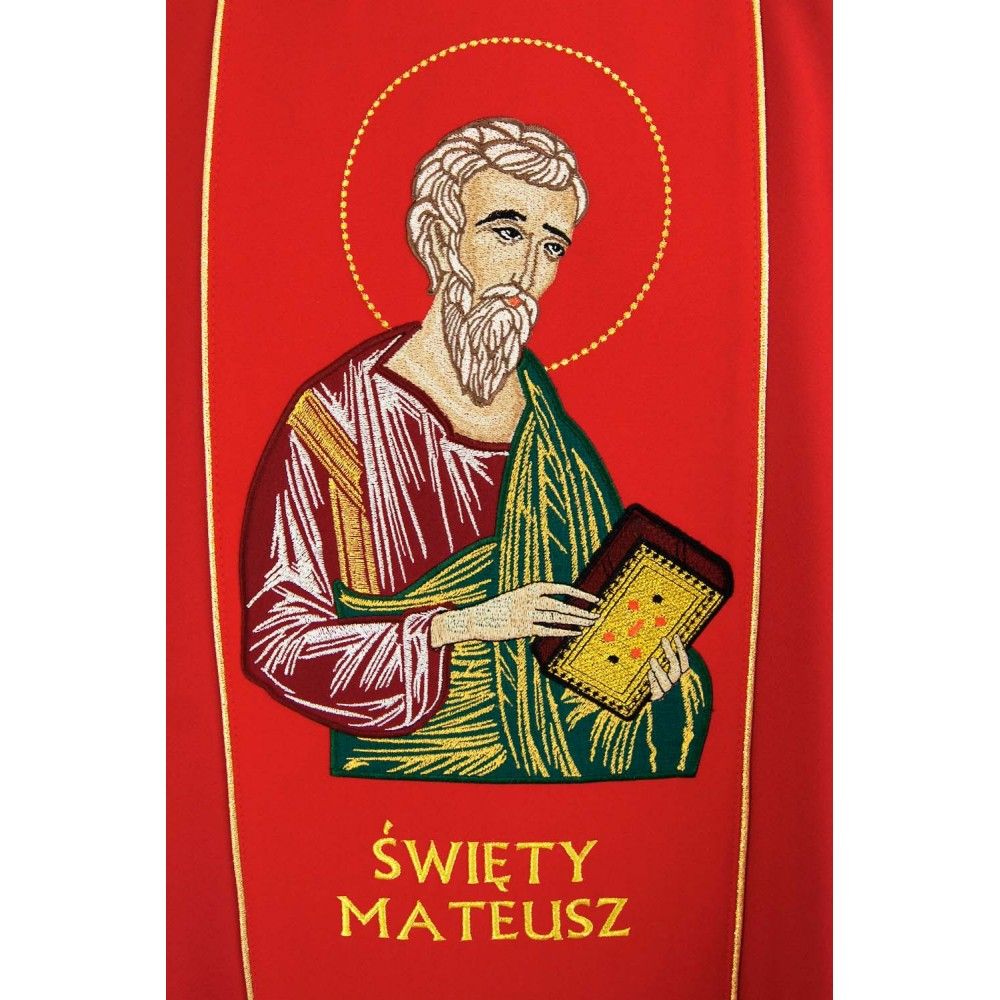Ornat haftowany św. Mateusz (2) - zdjęcie 2 - Ornat haftowany św. Mateusz (2)