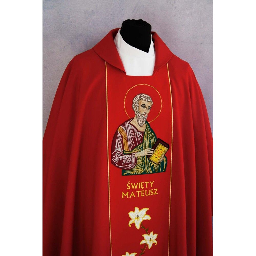 Ornat haftowany św. Mateusz (2) - zdjęcie 3 - Ornat haftowany św. Mateusz (2)