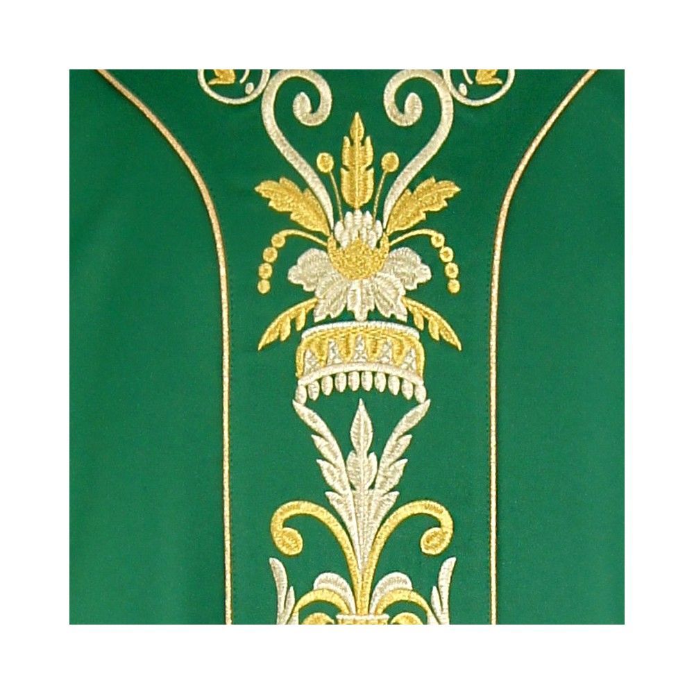 Ornat Semi-Gotycki - zielony (52) - zdjęcie 3 - Ornat Semi-Gotycki - zielony (52)