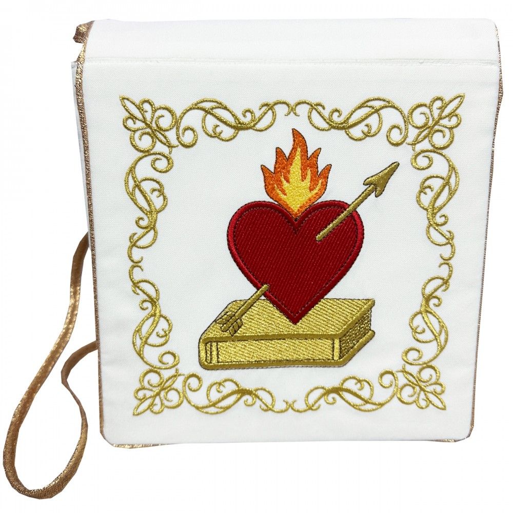 Bursa haftowana do chorych, model Serce (E)