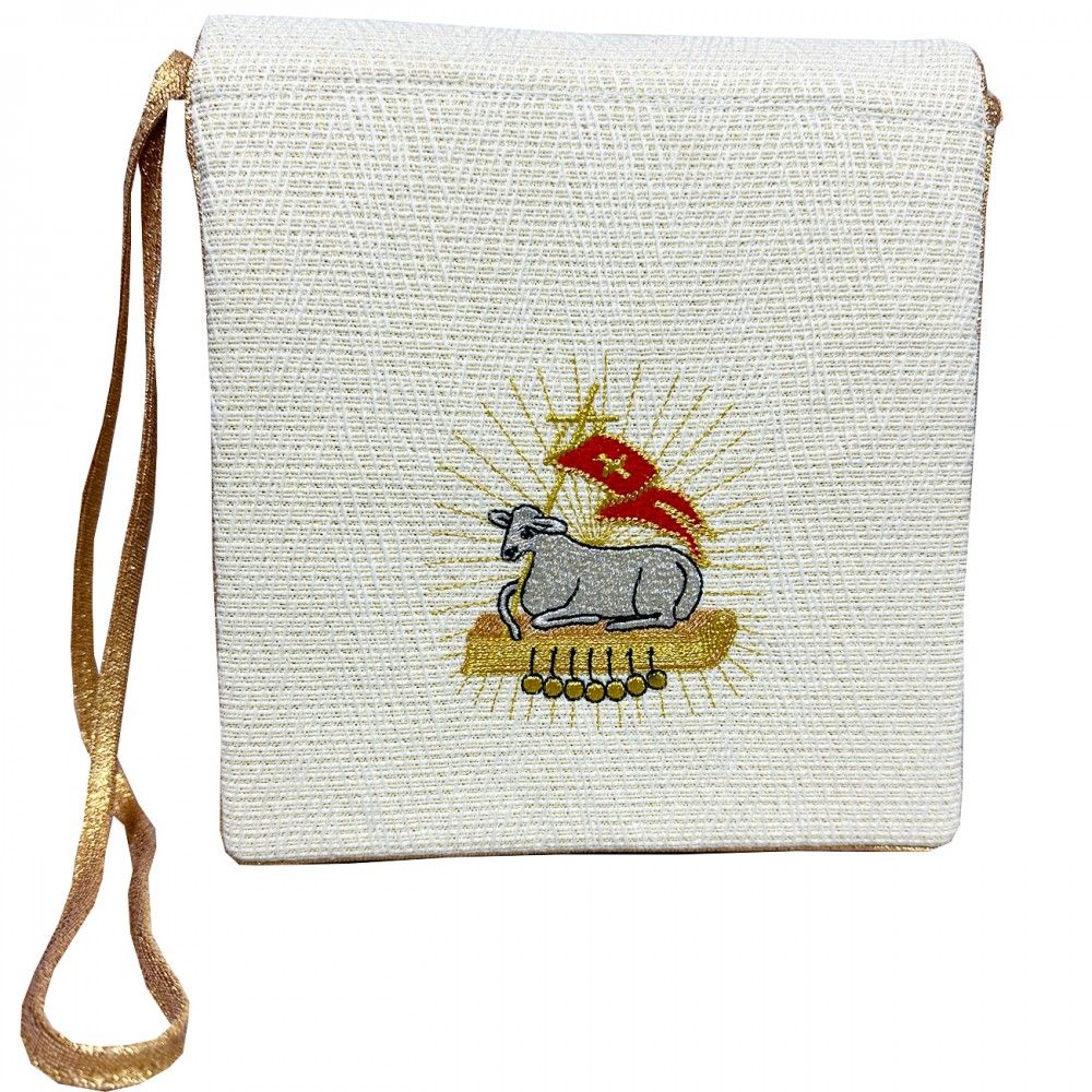 Bursa haftowana do chorych, Baranek Boży (F)